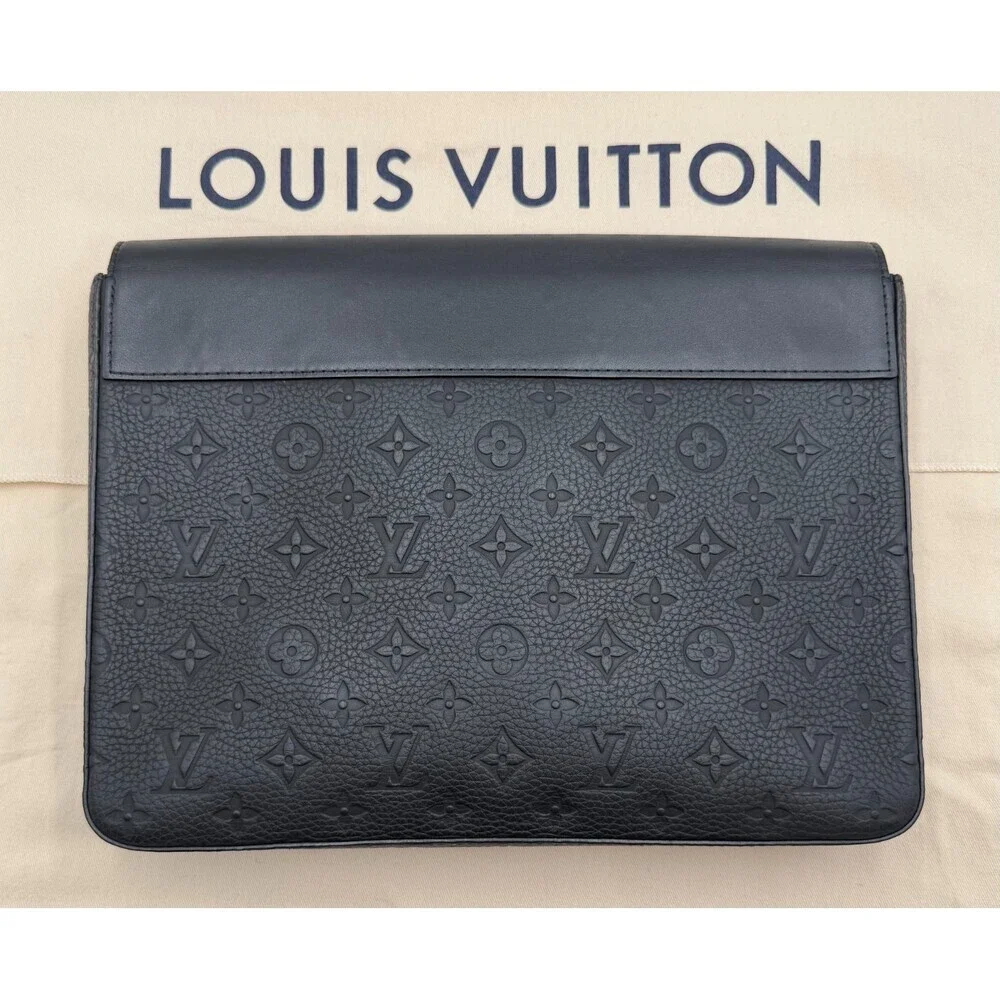 Louis Vuitton Pochette Steamer Monogram Taurillon Leather Bag Authentic - Picture 4 of 11